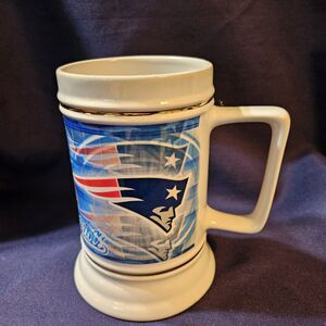 NFL New England Patriots Ceramic Beer Stein very good condition